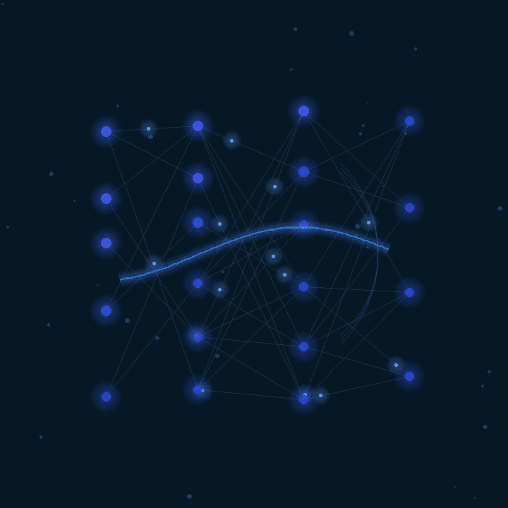 Illustrative network connecting a learned representation to a response curve