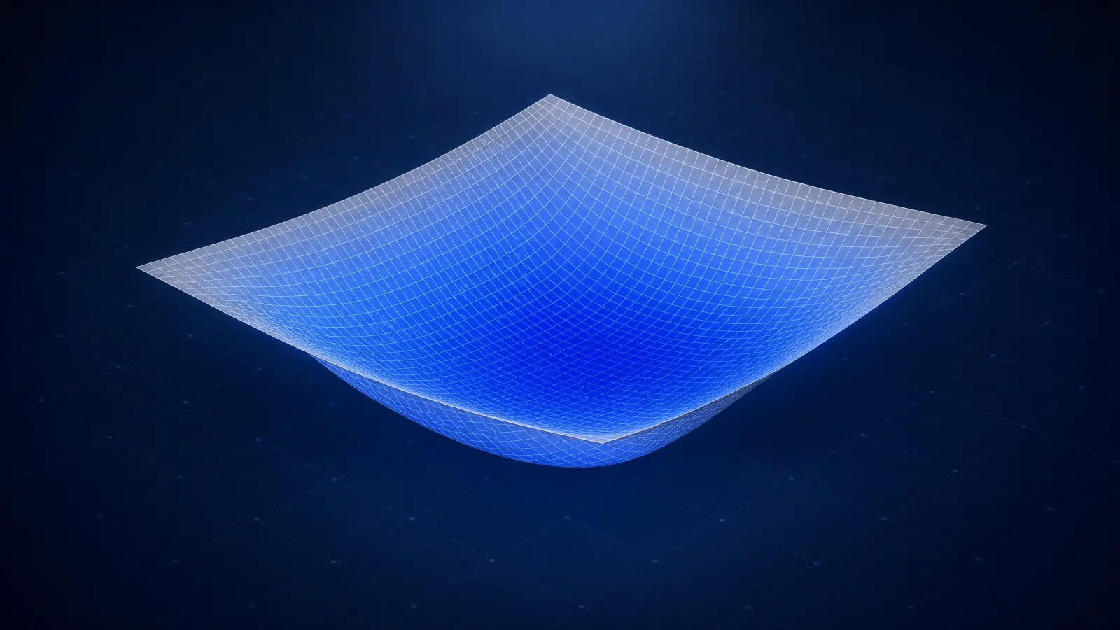 Illustrative structural surface responding to a changing load
